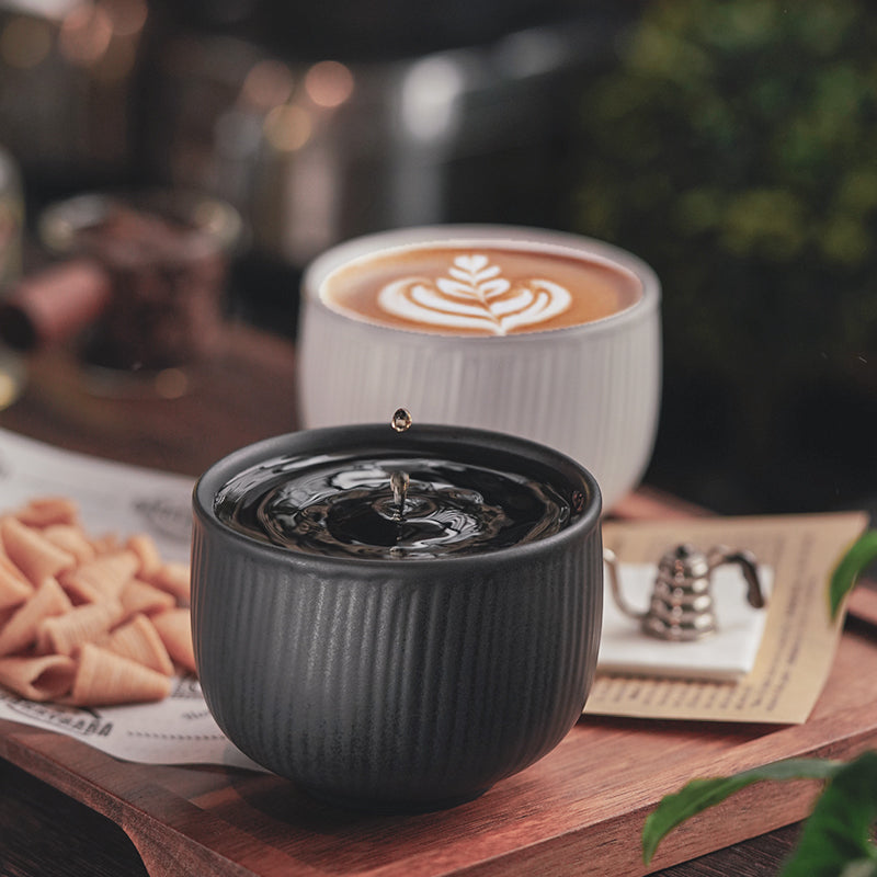 Japanese hand-held straight coffee cup exquisite high-end afternoon tea cup latte latte cup ceramic egg cup coffee cup